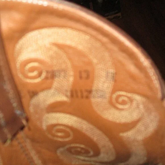 SIZE 13 TAN SADDLE TONY LAMA FULL QUILL OSTRICH COWBOY/WESTERN BROWN BOOTS - Picture 7 of 9